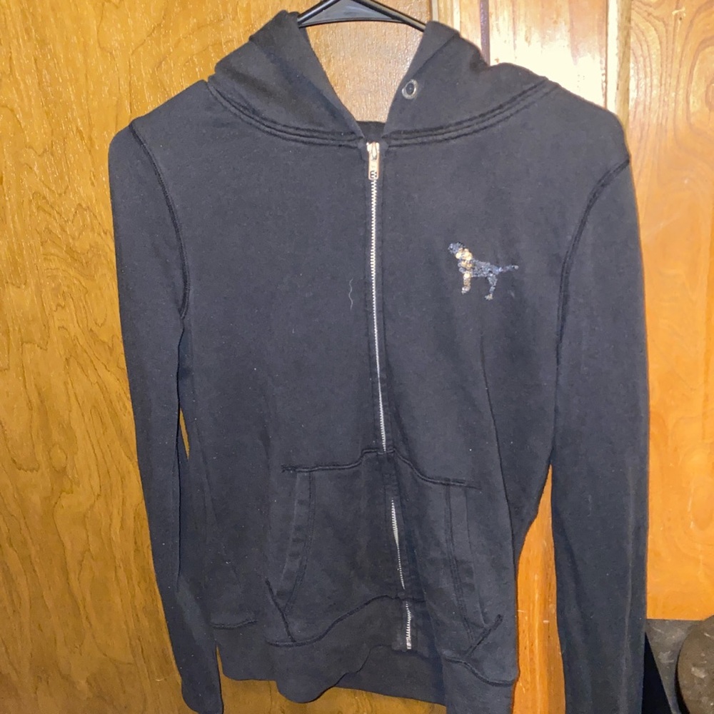 Pink Victoria’s Secret zip up hoodie